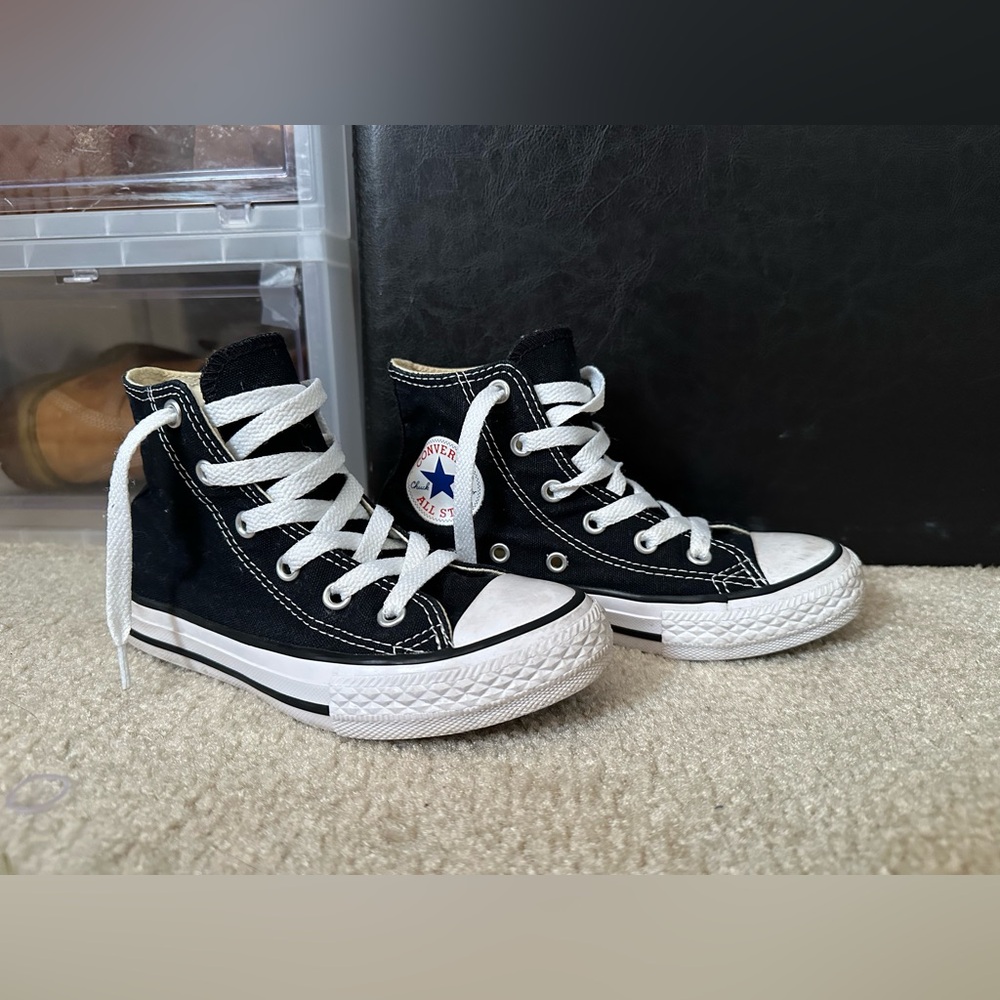 Converse Kids Black and White Sneakers